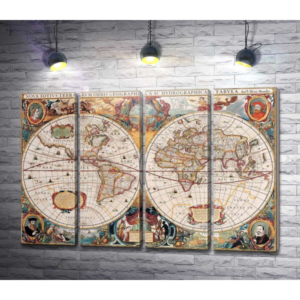 Географічна карта світу, Гендрік Гондіус (Hendrik Hondius)