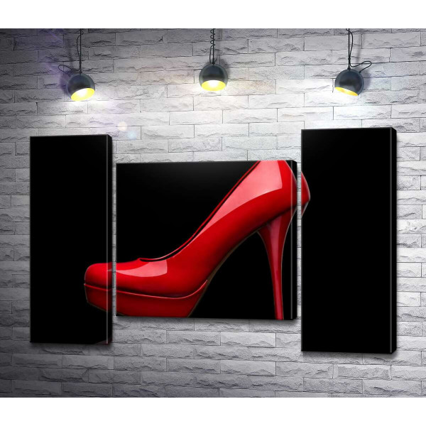 Червоні жіночі туфлі на шпильці