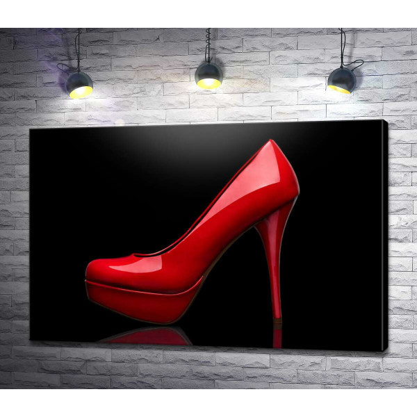 Червоні жіночі туфлі на шпильці