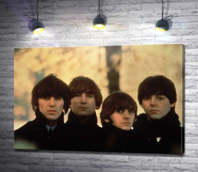 Архивная фотография группы Beatles на улице
