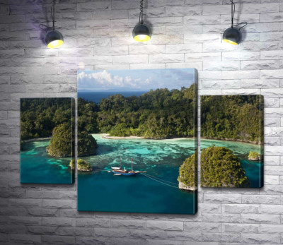 Морские острова покрытые зеленью