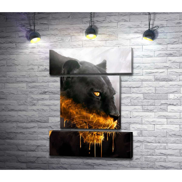 Чорна пантера в золоті