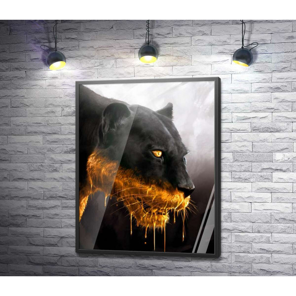 Чорна пантера в золоті