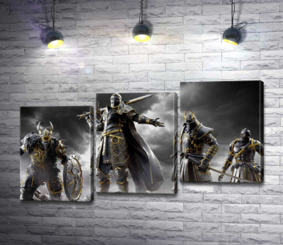 Воїни різних країн на постері гри For Honor