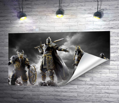 Воїни різних країн на постері гри For Honor