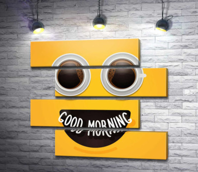 Модульна картина "Good morning і ранкова кава"