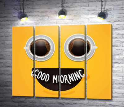 Модульна картина "Good morning і ранкова кава"