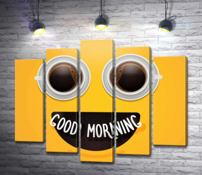 Модульна картина "Good morning і ранкова кава"