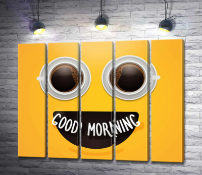 Модульна картина "Good morning і ранкова кава"