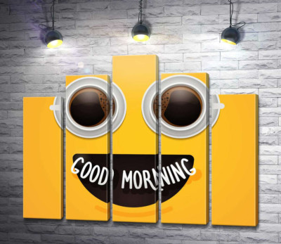 Модульна картина "Good morning і ранкова кава"