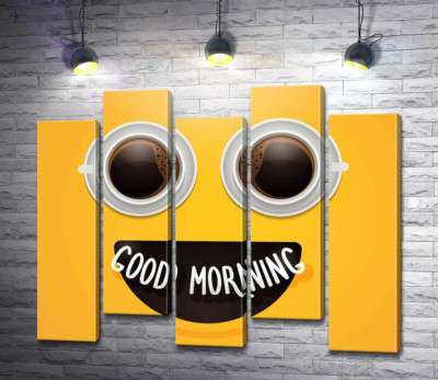Модульна картина "Good morning і ранкова кава"