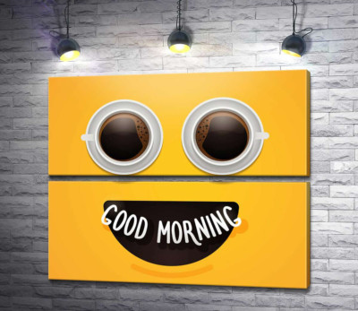 Модульна картина "Good morning і ранкова кава"