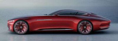 Червоний автомобіль Mercedes-Maybach Vision 6