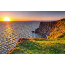 Ірландські скелі Мохер у променях заходу сонця