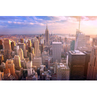 Высотные здания бизнес центра Нью-Йорка