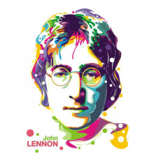 Портрет Джона Леннона в яскравих фарбах