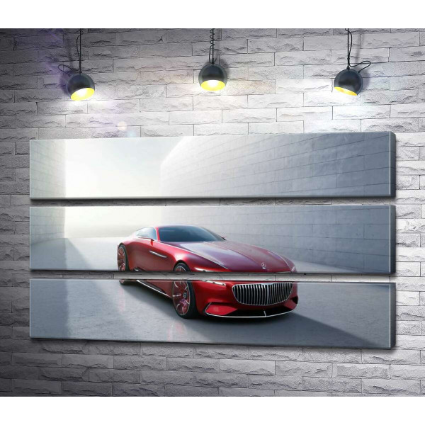 Червоний автомобіль Mercedes-Maybach Vision 6