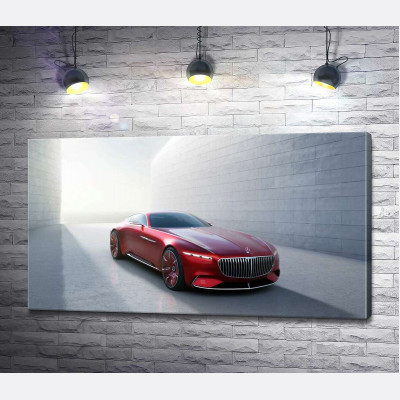 Червоний автомобіль Mercedes-Maybach Vision 6