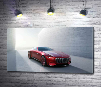 Червоний автомобіль Mercedes-Maybach Vision 6