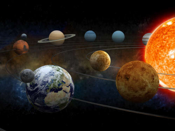 Планеты Солнечной системы на орбитах