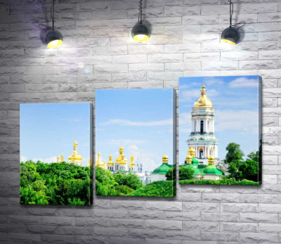 Модульна картина "Золоті куполи Києво-Печерської лаври"