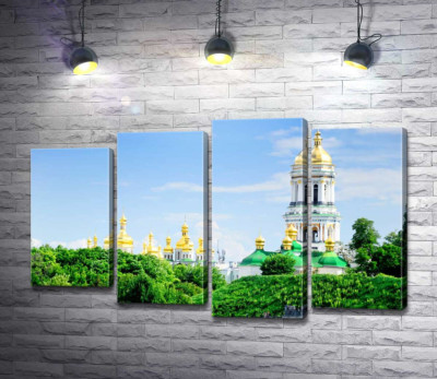 Модульная картина "Золотые купола Киево-Печерской лавры"
