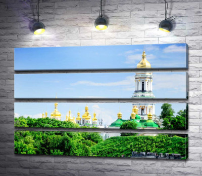 Модульная картина "Золотые купола Киево-Печерской лавры"