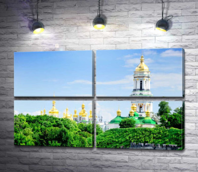 Модульная картина "Золотые купола Киево-Печерской лавры"