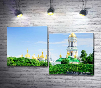 Модульна картина "Золоті куполи Києво-Печерської лаври"