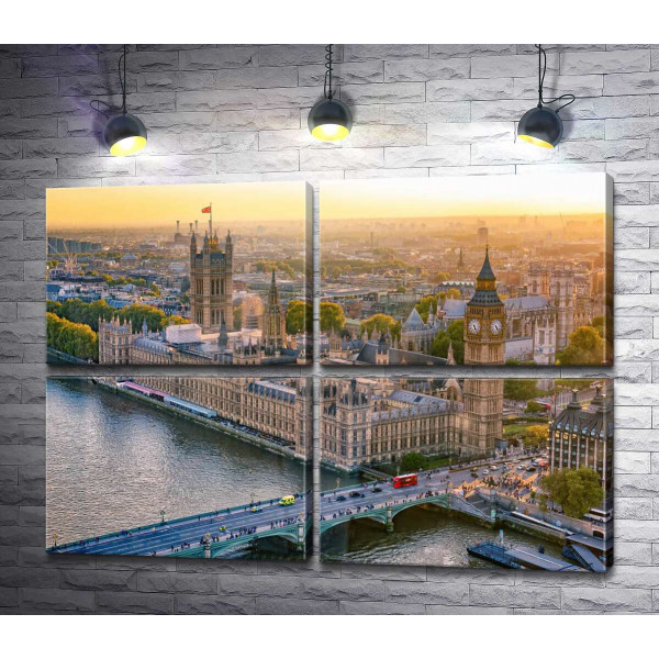Панорамное фото Вестминстерского дворца