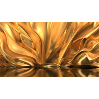 Золотые абстрактные волны
