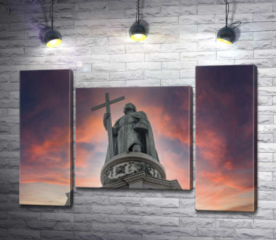 Модульная картина "Памятник Владимиру Великому в Киеве"