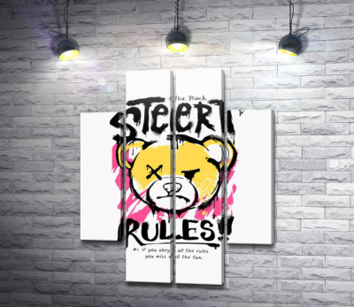 Модульна картина "Графіті Street Rules"