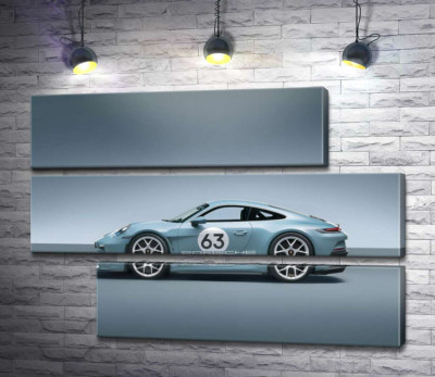 Модульная картина "Изящный спорткар Porsche 911 ST"