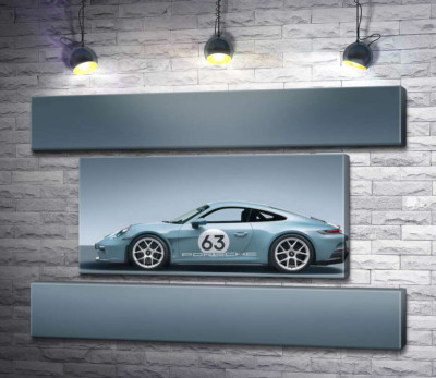Модульная картина "Изящный спорткар Porsche 911 ST"