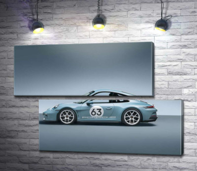 Модульна картина "Витончений спорткар Porsche 911 ST"