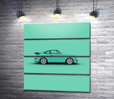 Салатовий Porsche 911
