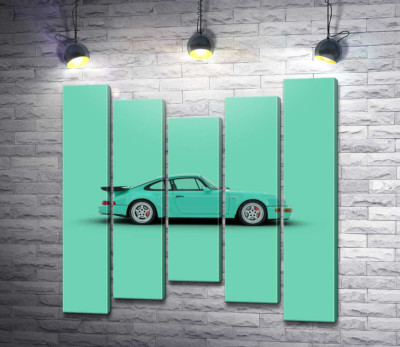 Салатовий Porsche 911