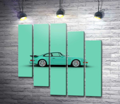 Салатовый Porsche 911