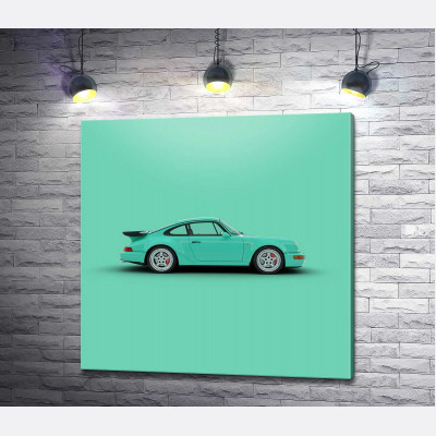 Салатовый Porsche 911