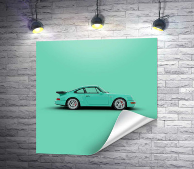 Салатовый Porsche 911