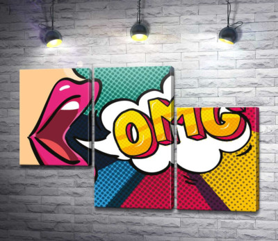 Фраза OMG в облачке