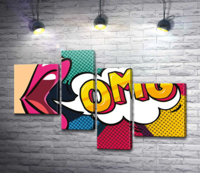 Фраза OMG в облачке