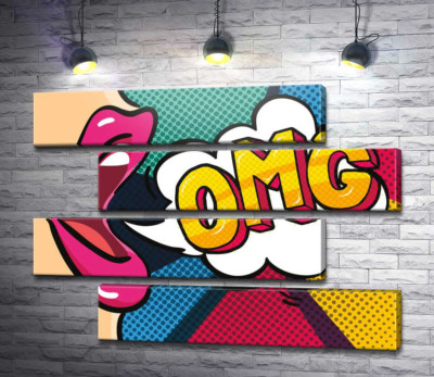 Фраза OMG в облачке