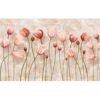 Нежные бутоны тюльпанов в пастельных тонах
