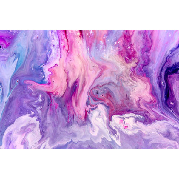 Абстракція барвистих розводів у фіолетово-бузкових тонах