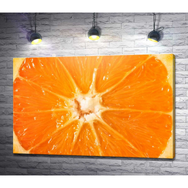 Розріз апельсин крупним планом