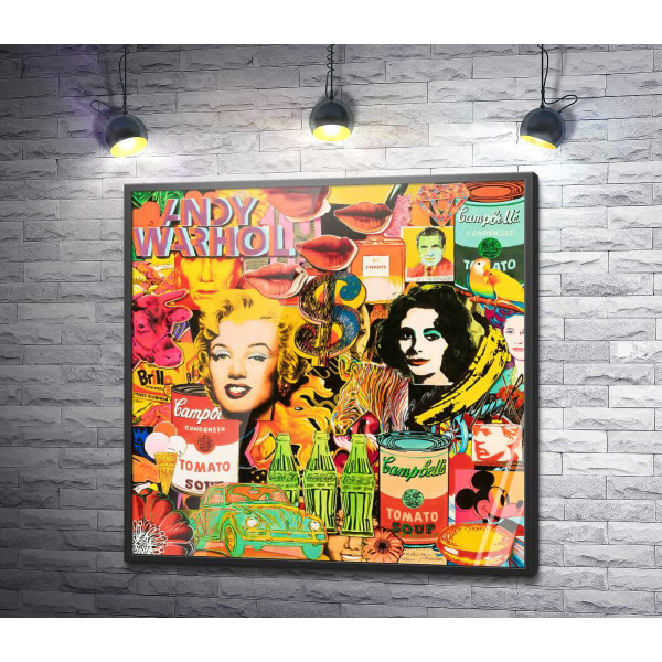 Арт плакат с Мерлин Монро