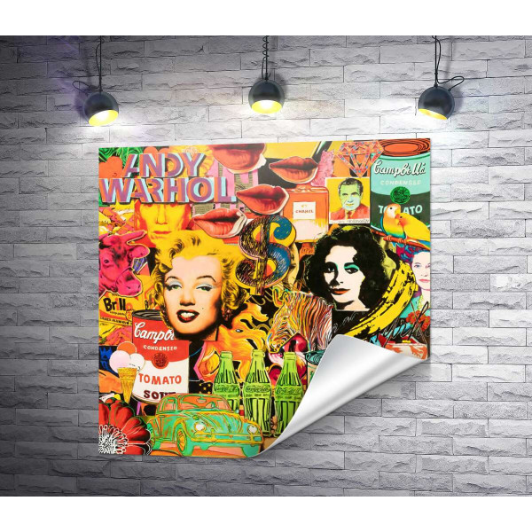 Арт плакат с Мерлин Монро