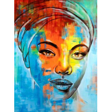 Портрет чарівної афро дівчини